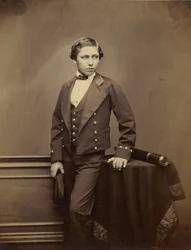 A walesi herceg, később VIII. Edward, 1856 körül (albumon ezüst nyomat)